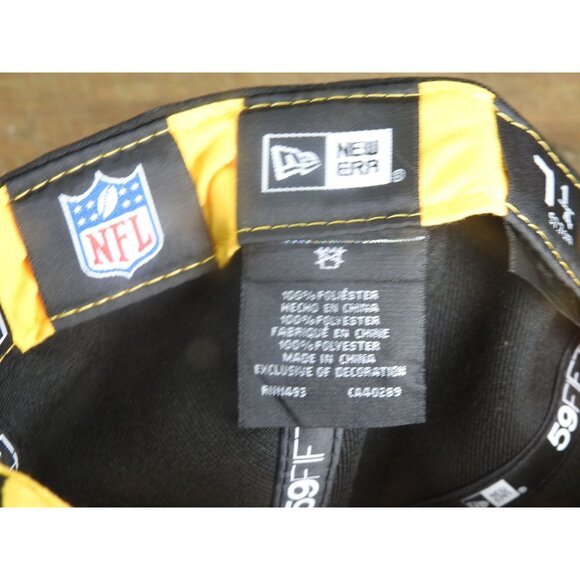 NWT Pittsburgh Steelers New Era 59FIFTY 2019 Draft 59Fifty Fitted Hat Size 7 1/4 - Picture 11 of 14